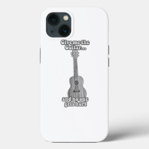 Funda Para iPhone 13 Dame la guitarra y nadie se lastima. B y W