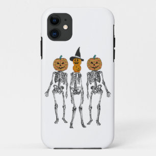 Funda Para iPhone 11 Dancing Skeleton Cabeza de calabaza Funny Hallowee