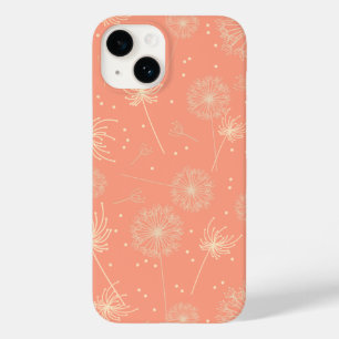 Funda Para iPhone 14 De Case-Mate Dandelion floral rosada