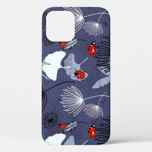 Funda Para iPhone 12 Dandelion Ginkgo: Dibujo a mano abstracta