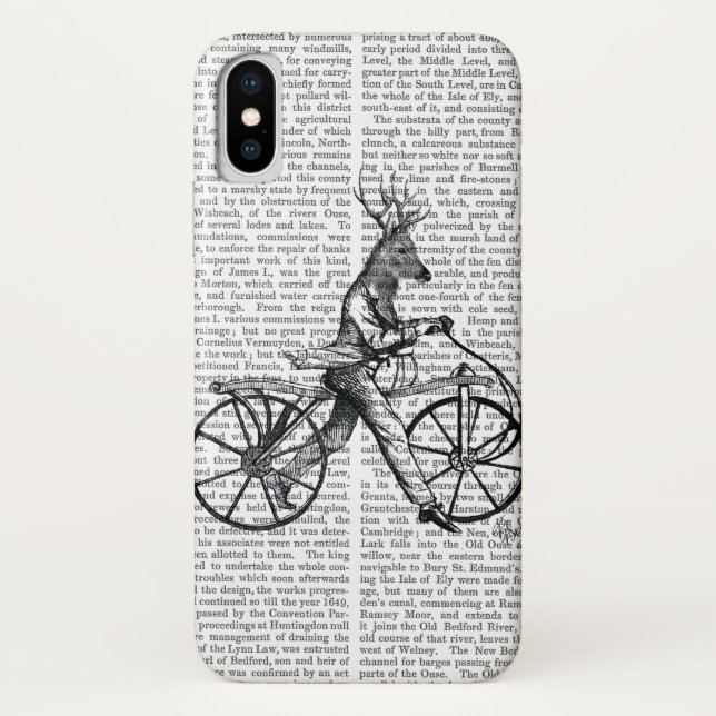 Funda De Case-Mate Para iPhone Dandy Deer en bicicleta vieja (Reverso)