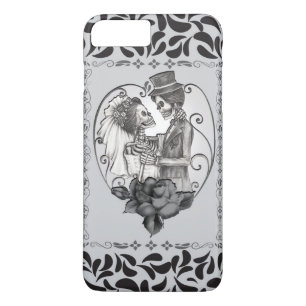 Funda Para iPhone 8 Plus/7 Plus Danza de bodas de pareja de amor esqueleto