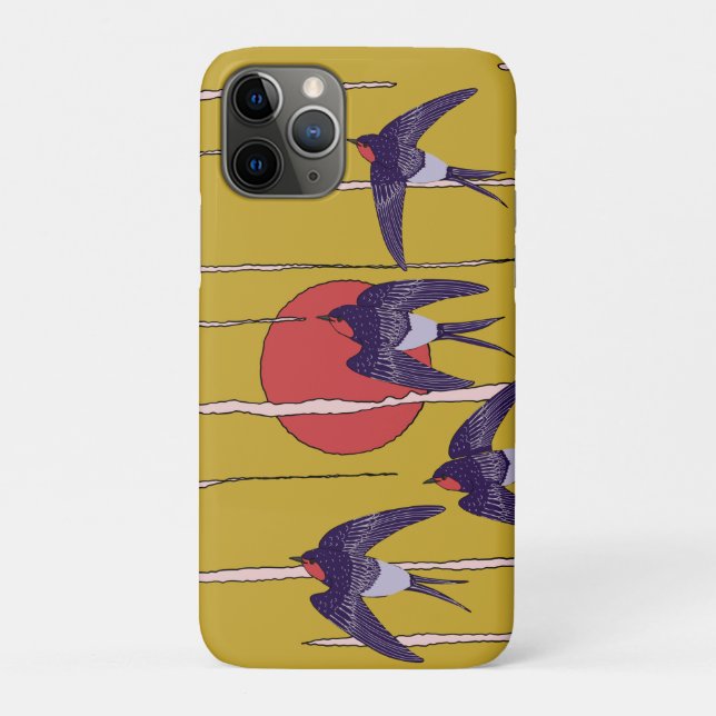 Funda De Case-Mate Para iPhone Danza de las golondrinas (Reverso)