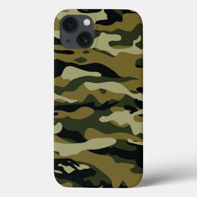 Funda De Case-Mate Para iPhone Dark Green Camo (Reverso)