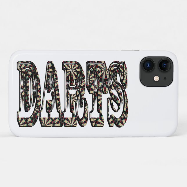 Funda De Case-Mate Para iPhone Darts Es La Palabra, (Reverso (horizontal))