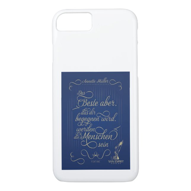 Funda De Case-Mate Para iPhone Das Beste aber, das dir begegnen wird...-Buchcover (Reverso)