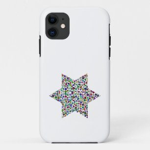 Funda Para iPhone 11 David Star hecho con piedras en todos los colores