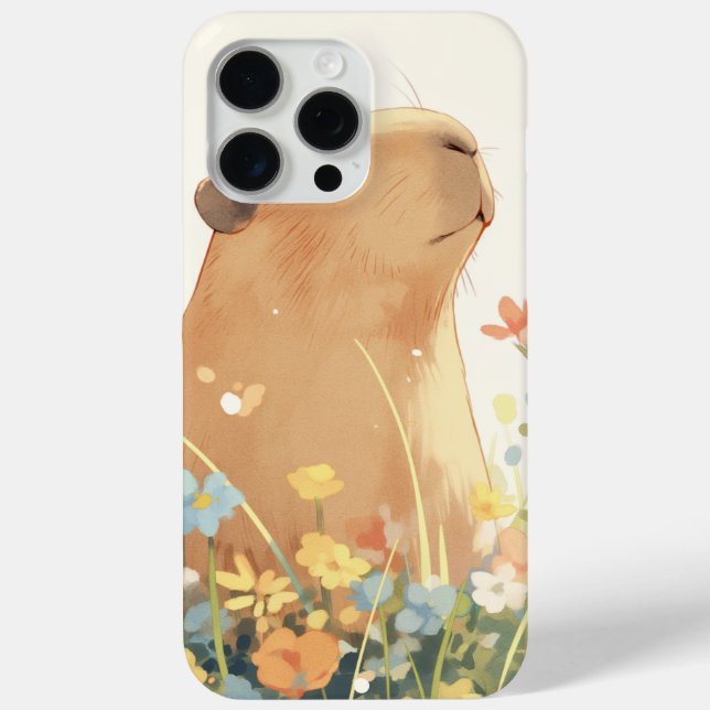 Funda De Case-Mate Para iPhone Daydreaming de Capibara (Reverso )
