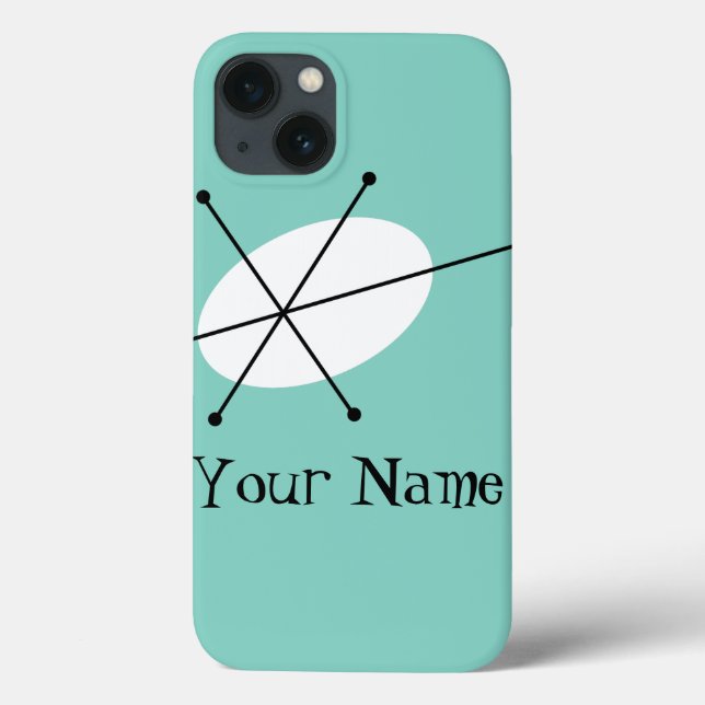 Funda De Case-Mate Para iPhone Dazzle Blue 'Name' iPad caso vertical (Reverso)