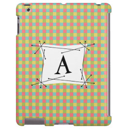 Funda Para iPhone 13 Dazzle Check 'Monograma' iPad caso vertical