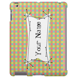 Funda Para iPhone 13 Dazzle Comprobar 'Nombre' caso de iPad horizontal