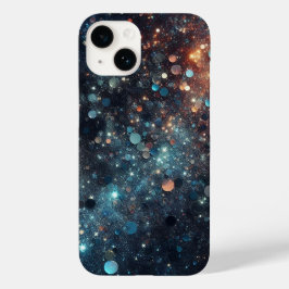 Funda Para iPhone 14 De Case-Mate Dazzle en azul oscuro: El Purpurina supremo