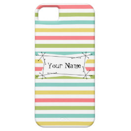 title_seo2 Dazzle Stripe Name Classic iPhone case vertical