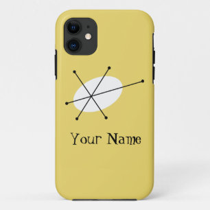 Funda Para iPhone 11 Dazzle Yellow 'Name' iPhone case vertical