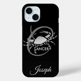 Funda Para iPhone 15 ♋ de cáncer - Rótulo zodiaco