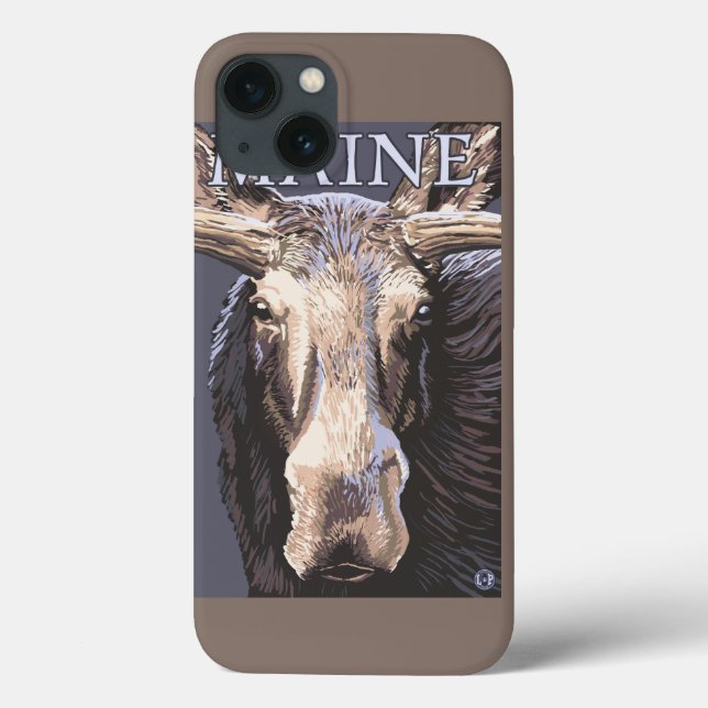 Funda De Case-Mate Para iPhone De MaineMoose cierre para arriba (Reverso)