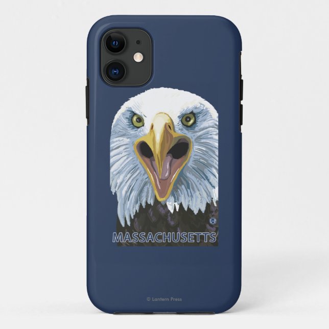 Funda De Case-Mate Para iPhone De MassachusettsEagle cierre para arriba (Reverso)