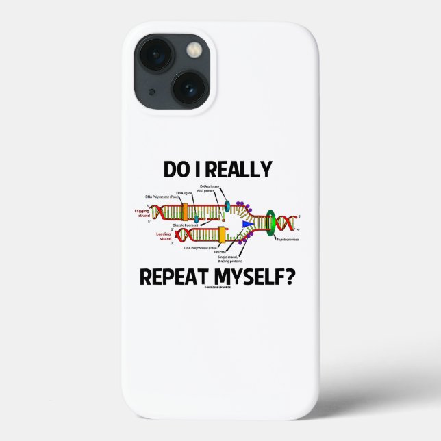 Funda De Case-Mate Para iPhone ¿De Verdad Me Repito? Humor de replicación de ADN (Reverso)