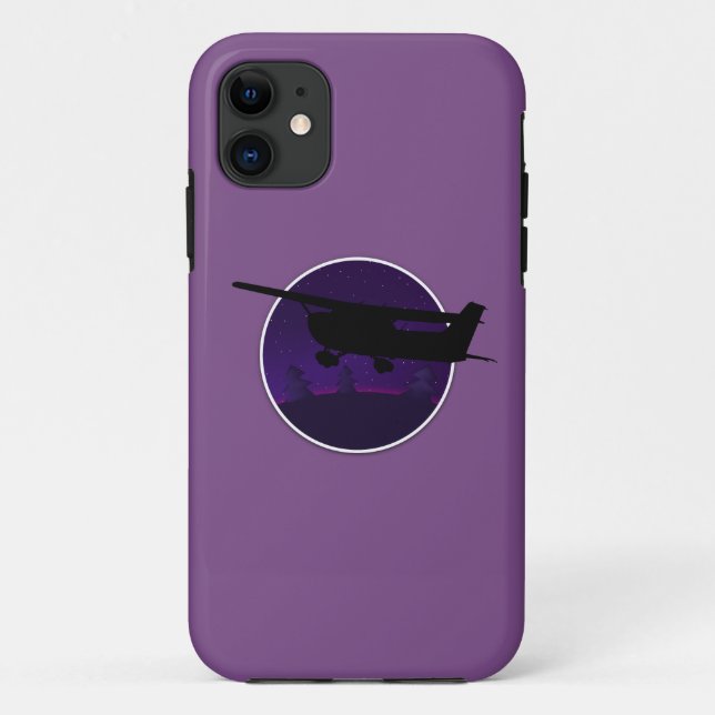 Funda De Case-Mate Para iPhone ✈️ de vuelo nocturno (Reverso)