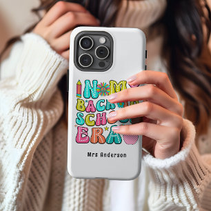 Funda Para iPhone 14 Pro Max De Case-Mate De vuelta a la escuela colorido profesor de retro