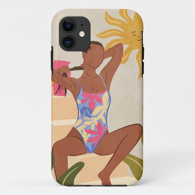 Funda De Case-Mate Para iPhone Debajo del Sol Sonriente (Reverso)