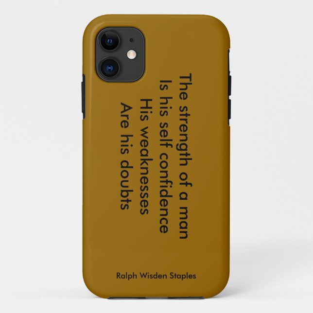 Funda De Case-Mate Para iPhone debilidad y dudas (Reverso)