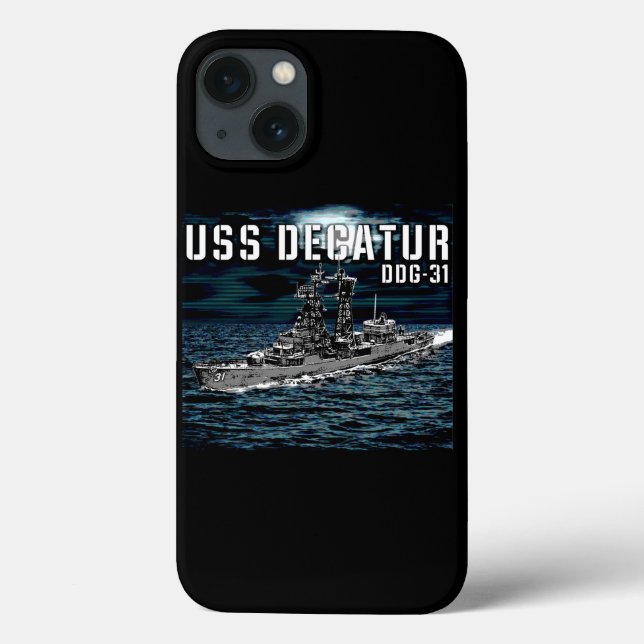 Funda De Case-Mate Para iPhone Decatur, destructor de misiles guiados (Reverso)