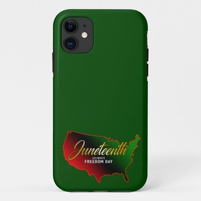 Funda De Case-Mate Para iPhone Decimoctava Independencia Negra (Reverso)
