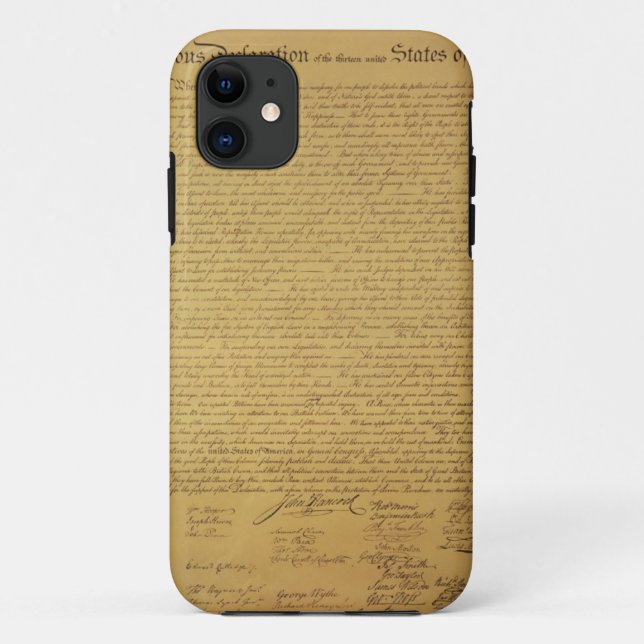 Funda De Case-Mate Para iPhone Declaración de Independencia (Reverso)