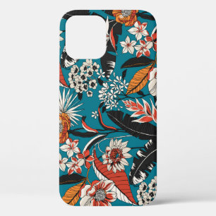 Funda Para iPhone 12 Deco floral artístico: patrón de infiltración sin 