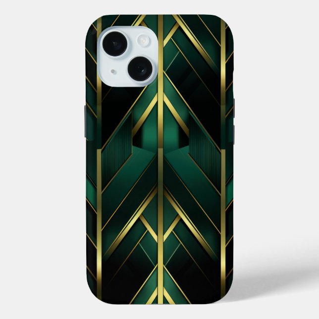 Funda De Case-Mate Para iPhone Deco Verde (Reverso )