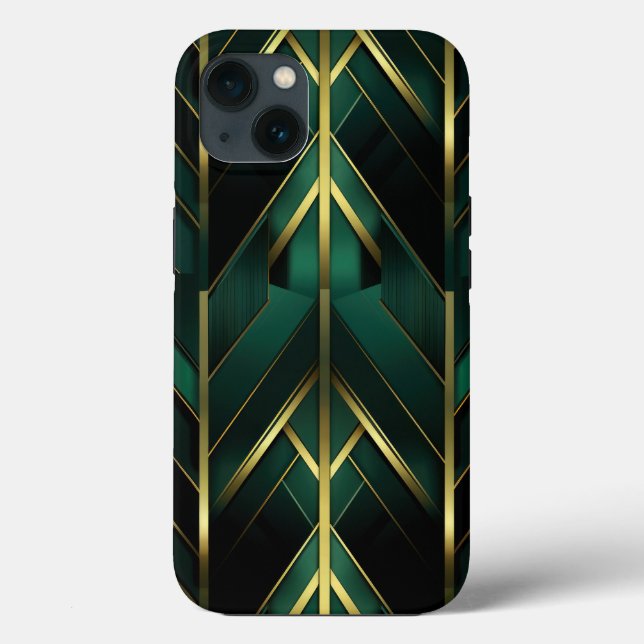 Funda De Case-Mate Para iPhone Deco Verde (Reverso )
