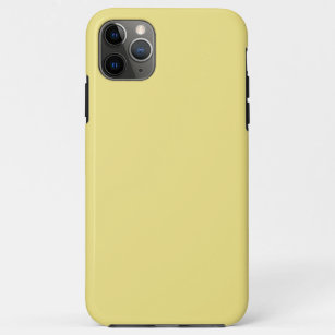Funda Para iPhone 11 Pro Max Decoración blanda de color amarillo pastel