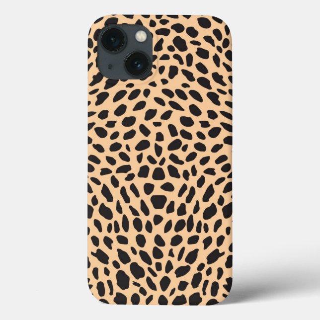 Funda De Case-Mate Para iPhone Decoración de chita de piel (Reverso)