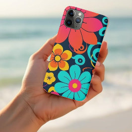 Funda Para iPhone 11 Pro Decoración de dopamina- Flores Funky Brillantes-Re