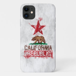 Funda Para iPhone 11 Decoración de estilo de pintura de oso de bandera