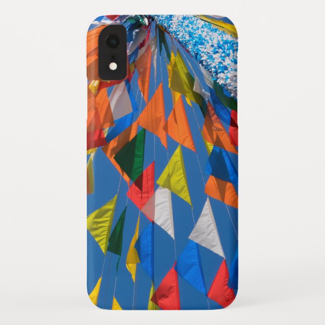 Funda De Case-Mate Para iPhone Decoración de la bandera triangular (Reverso)