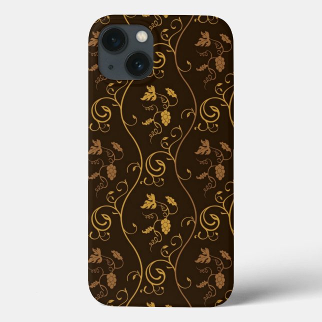 Funda De Case-Mate Para iPhone Decoración de uvas (Reverso)