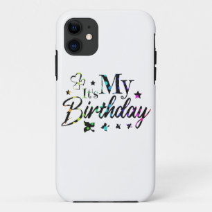 Funda Para iPhone 11 decoración es mi cumpleaños con el texto de los cí