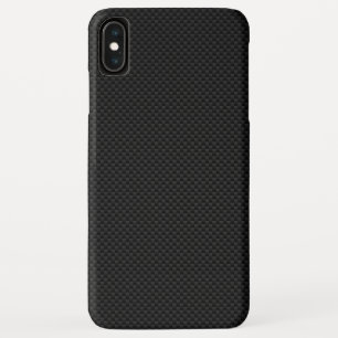 Funda Para iPhone XS Max Decoración impresa en color negro de fibra de carb
