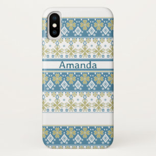 Funda Para iPhone X Decoración ornamental sin foco adornada folclórico