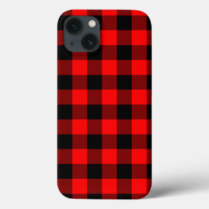 Funda Para iPhone 13 Decoración roja y negra del control del búfalo del