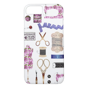 Funda Para iPhone 8/7 Decoración Vintage de coser y marteno