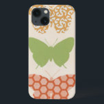 Funda Para iPhone 13 Decorative Butterfly Patterns on Cream Background<br><div class="desc">The cream background of this June Erica Vess piece allows the colors of the butterfly patterns to leap off the print. If you love modern art,  or just love butterflies,  this is the piece for you!</div>