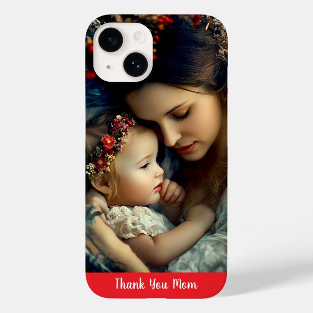 Funda De Case-Mate Para iPhone Dedicación A Las Mamás (Reverso )