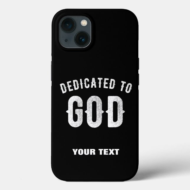 FUNDA DE Case-Mate PARA iPhone DEDICADO A DIOS PERSONALIZABLE GUAY TEXTO BLANCO (Reverso )