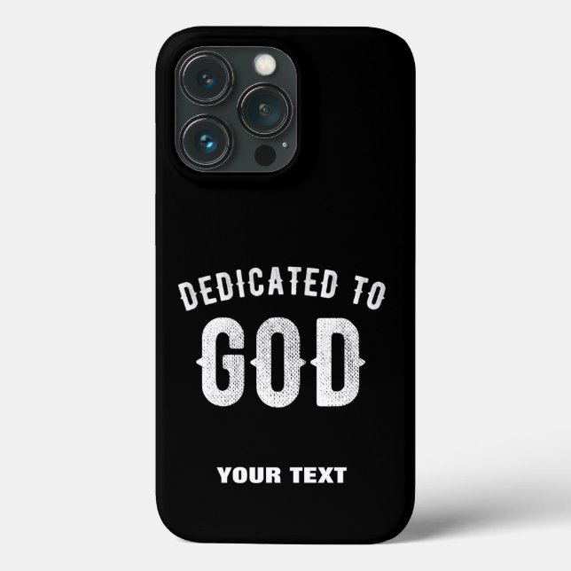 FUNDA DE Case-Mate PARA iPhone DEDICADO A DIOS PERSONALIZABLE GUAY TEXTO BLANCO (Reverso )