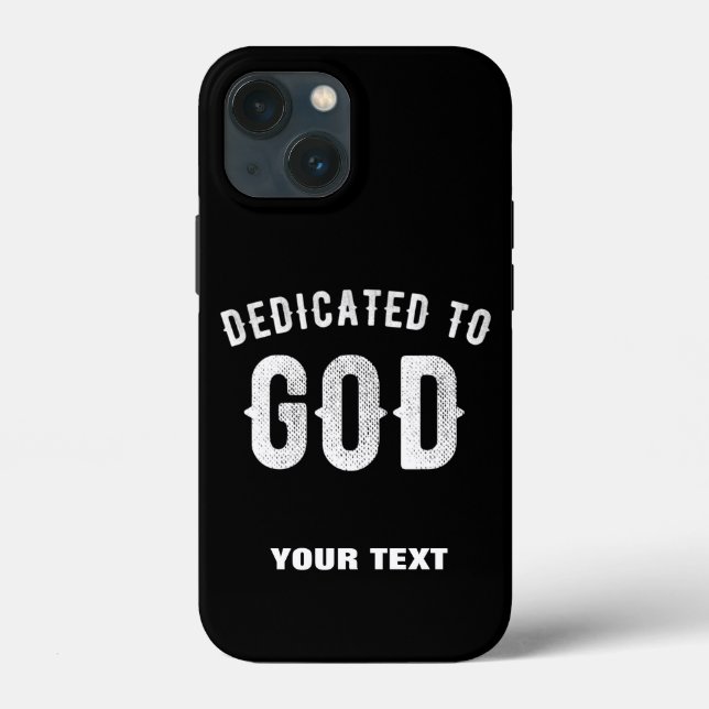 FUNDA DE Case-Mate PARA iPhone DEDICADO A DIOS PERSONALIZABLE GUAY TEXTO BLANCO (Reverso )