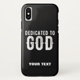 FUNDA PARA iPhone X DEDICADO AL TEXTO BLANCO DEL PERSONALIZABLE GUAY D