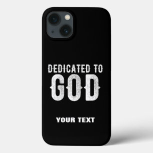 FUNDA PARA iPhone 13 DEDICADO AL TEXTO BLANCO DEL PERSONALIZABLE GUAY D